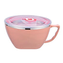 900ml Stainless Steel Instant Noodle Solid Bowl Korean Mi Goreng w Lid & Handle - RnR Galore