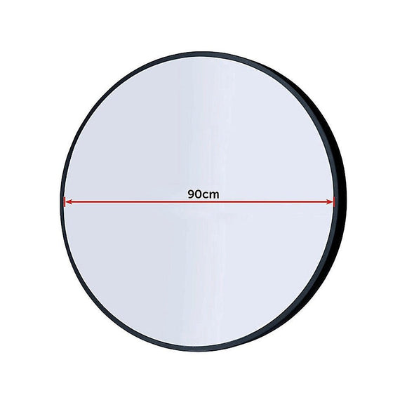 90cm Round Wall Mirror Bathroom Makeup Mirror by Della Francesca - RnR Galore