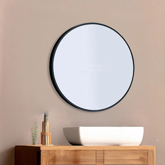 90cm Round Wall Mirror Bathroom Makeup Mirror by Della Francesca - RnR Galore