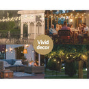 95m Solar Festoon Lights Outdoor LED String Light Christmas Party Decorations - RnR Galore