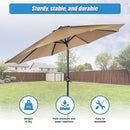 9FT Patio Umbrella Outdoor Garden Table Umbrella with 8 Sturdy Ribs - RnR Galore