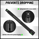 9Pcs Extension Bar Set 1/4" 3/8" 1/2" Black Drive Socket Auto Repairing - RnR Galore