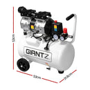 Giantz 24L Air Compressor 40 L/min 115psi Oil-Free Electric Portable Inflator-2