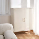 Artiss Buffet Sideboard Metal Cabinet - SWEETHEART White-5