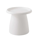 Artiss Coffee Table Round 52CM Plastic White-1