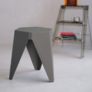 Artiss 2x Bar Stools Puzzle Plastic Foot Stool Grey-8