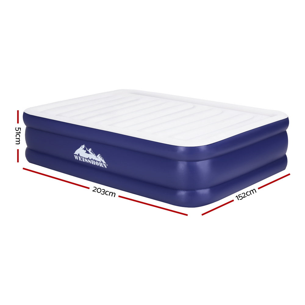 Weisshorn Air Mattress Queen Inflatable Bed Air bed 51cm - 0