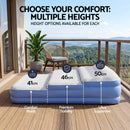 Weisshorn Queen Air Mattress with Rechargeable Cordless Pump 41cm-7