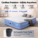 Weisshorn Queen Air Mattress with Rechargeable Cordless Pump 46cm-4