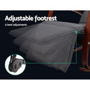 Artiss Rocking Armchair Footrest Nursing Charcoal Afton-5