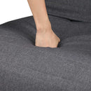 Artiss Rocking Armchair Footrest Nursing Charcoal Afton-9
