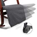 Artiss Rocking Armchair Footrest Nursing Charcoal Afton-11