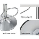 Artiss 4x Bar Stools Faux Leather Chair White-6