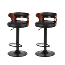 Artiss 2x Bar Stools Gas Lift Faux Leather-1