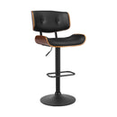 Artiss Bar Stools Gas Lift Leather All Black-1