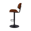 Artiss 4x Bar Stools Gas Lift Leather All Black-4