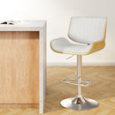Artiss Bar Stools Swivel Leather Chairs Wooden-2