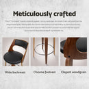 Artiss 4x Bar Stools Swivel Leather Chair 65cm-4