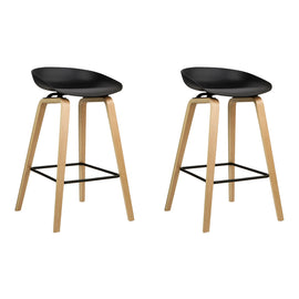 Artiss 2x Bar Stools Wooden - 0