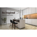 Artiss 2x Bar Stools Swivel Leather Padded Wooden-8