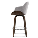 Artiss 2x Bar Stools Swivel Velvet Padded Wooden-3