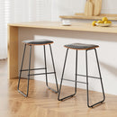 Artiss Bar Stools Kitchen Counter Stools Metal Chairs x2-2