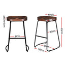 Artiss 4x Bar Stools Tractor Seat 65cm-3