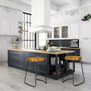 Artiss 4x Bar Stools Tractor Seat 65cm Wooden-7