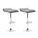 Artiss 2x Bar Stools Linen Padded Gas Lift-15