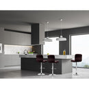 Artiss 2x Bar Stools Leather Gas Lift Brown-7