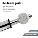 Artiss 4x Bar Stools Leather Gas Lift White-6