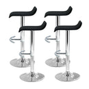 Artiss 4x Bar Stools Adjustable Gas Lift Chairs Black-4
