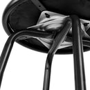 Artiss 2x Bar Stools Swivel Leather Padded Metal-8