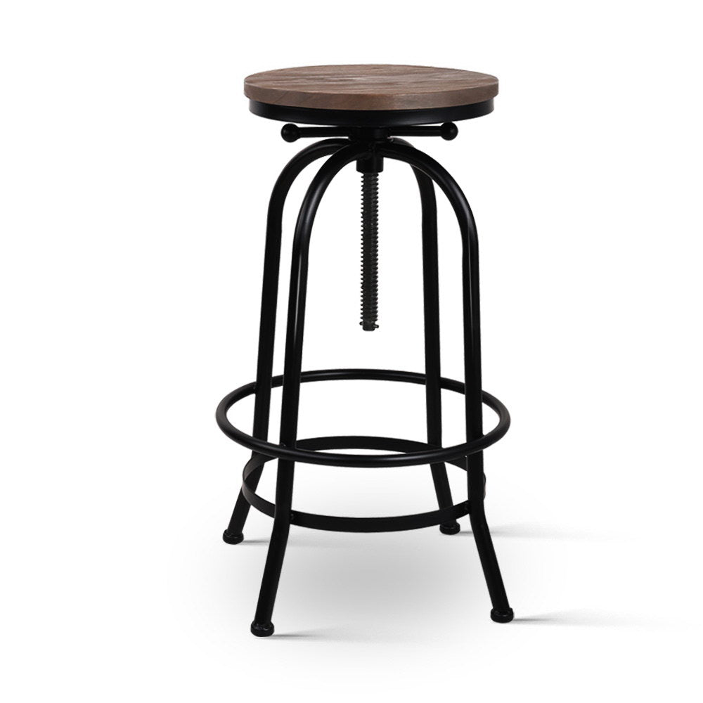 Artiss Bar Stools Adjustable Wood Chairs