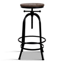 Artiss Bar Stools Adjustable Wood Chairs-3