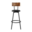 Artiss 4X Industrial Bar Stools Upholstered Counter Chairs Steel Frame Anti-Scratch-3
