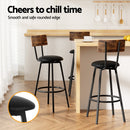 Artiss 4X Industrial Bar Stools Upholstered Counter Chairs Steel Frame Anti-Scratch-4