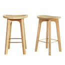 Artiss 2x Bar Stools Bamboo Rattan Stool Counter Chair Kitchen Barstools-1