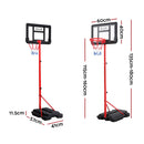 Everfit 1.6M Kids Basketball Hoop Stand System Portable-2