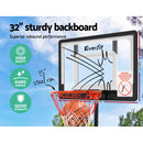 Everfit 2.1M Basketball Hoop Stand System Adjustable Portable Pro Kids Clear-4