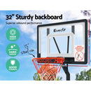 Everfit 2.6M Basketball Hoop Stand System Adjustable Portable Pro Kids Clear-4