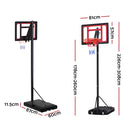 Everfit 2.6M Basketball Hoop Stand System Portable Kid-2
