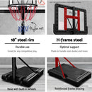 Everfit 3.05M Basketball Hoop Stand System Adjustable Height Portable Pro Blue-5