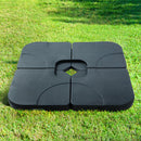 Instahut Outdoor Umbrella Base 50cm 4 Plates Stand Pod Cantilever-7