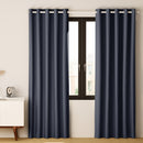 Artiss 2X Blockout Curtains Eyelet 180x213cm Charcoal-8