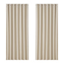 Artiss 2X Blockout Curtains Eyelet 240x230cm Beige-1