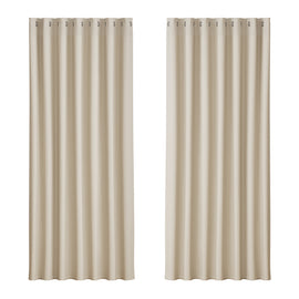 Artiss 2X Blockout Curtains Eyelet 240x230cm Beige