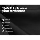 Artiss 2X Blockout Curtains Eyelet 240x230cm Black-5