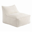 Artiss Bean Bag Chair Cover (No Filler) Soft Corduroy Stuffed Animal Storage Bean Bag Cover for Adults, Washable Lazy Sofa Cover for Living Room Bedroom, Beige-2