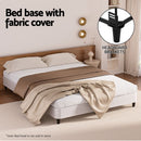 Artiss Bed Frame Queen Size Metal Grey MASON-5